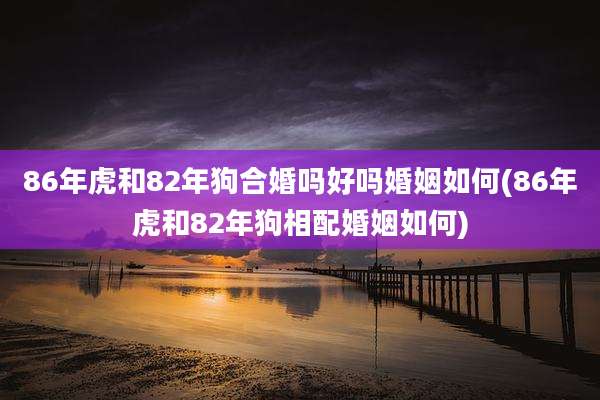 86年虎和82年狗合婚吗好吗婚姻如何(86年虎和82年狗相配婚姻如何)