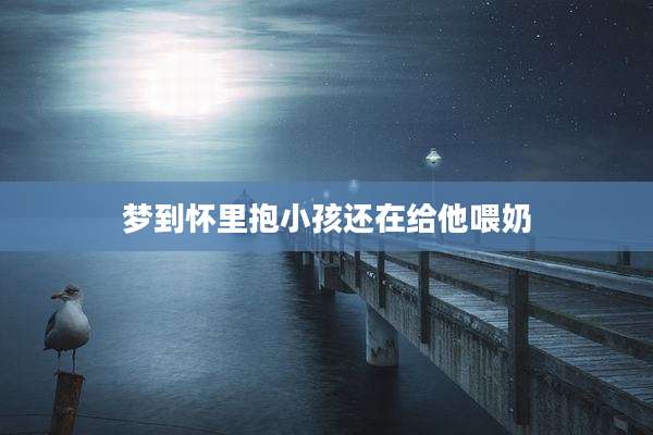 梦到怀里抱小孩还在给他喂奶