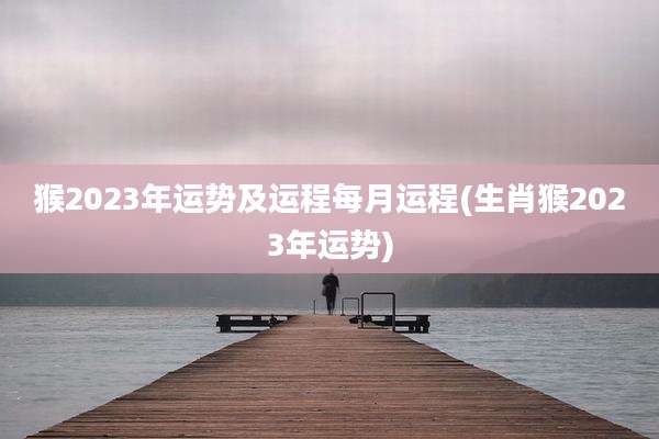 猴2023年运势及运程每月运程(生肖猴2023年运势)