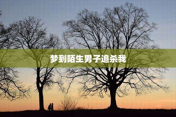 梦到陌生男子追杀我