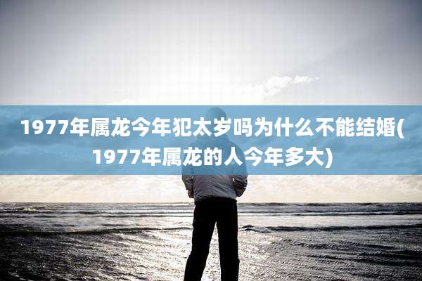 1977年属龙今年犯太岁吗为什么不能结婚(1977年属龙的人今年多大)