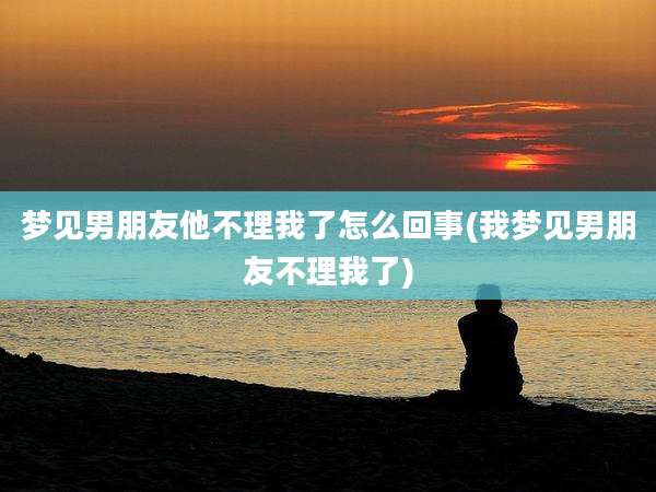 梦见男朋友他不理我了怎么回事(我梦见男朋友不理我了)