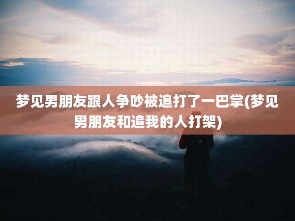 梦见男朋友跟人争吵被追打了一巴掌(梦见男朋友和追我的人打架)