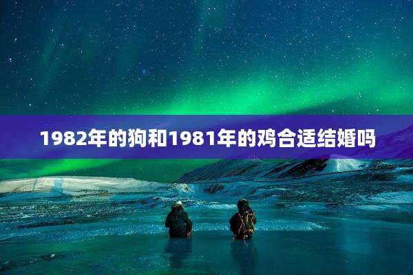 1982年的狗和1981年的鸡合适结婚吗