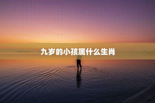 九岁的小孩属什么生肖
