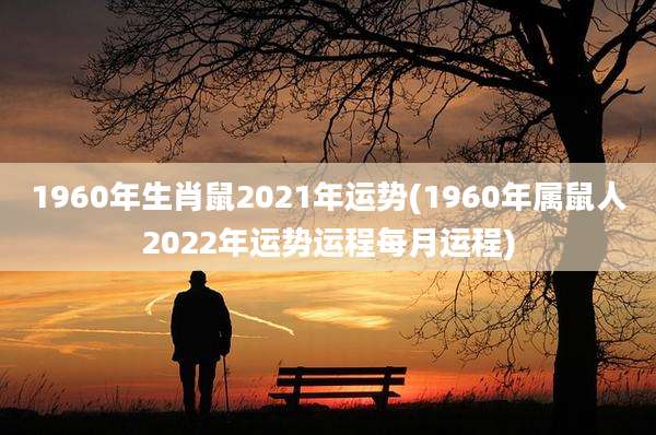 1960年生肖鼠2021年运势(1960年属鼠人2022年运势运程每月运程)