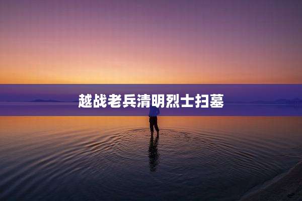 越战老兵清明烈士扫墓