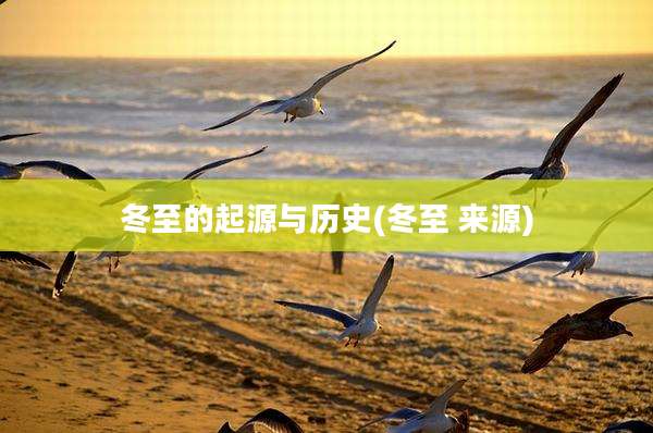 冬至的起源与历史(冬至 来源)