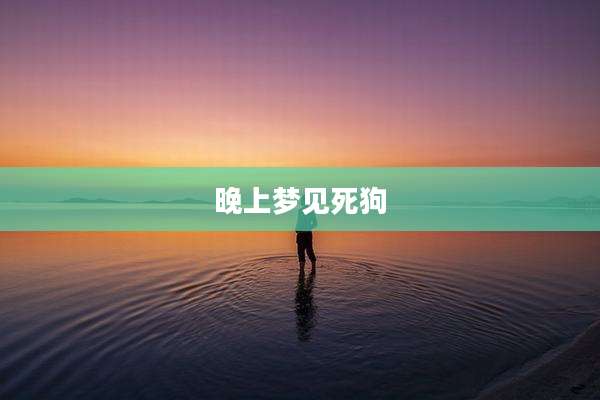 晚上梦见死狗