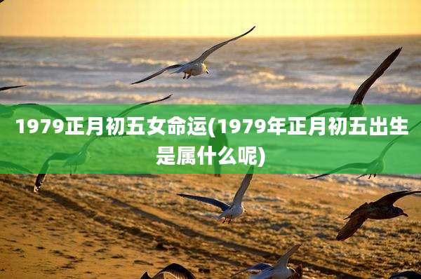 1979正月初五女命运(1979年正月初五出生是属什么呢)