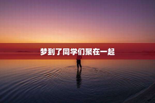 梦到了同学们聚在一起