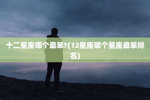 十二星座哪个最笨?(12星座哪个星座最笨排名)