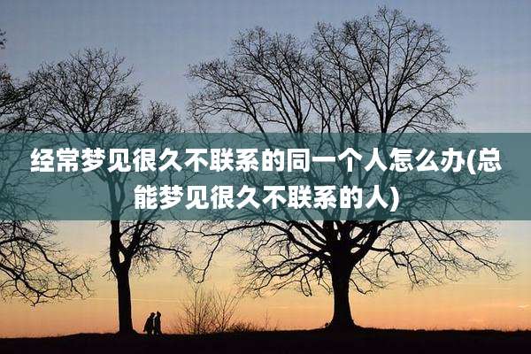 经常梦见很久不联系的同一个人怎么办(总能梦见很久不联系的人)