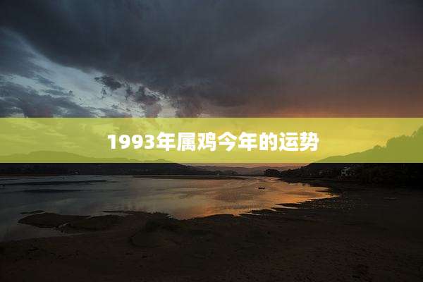 1993年属鸡今年的运势