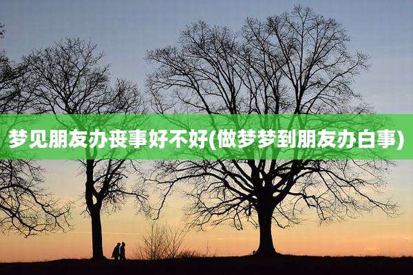 梦见朋友办丧事好不好(做梦梦到朋友办白事)