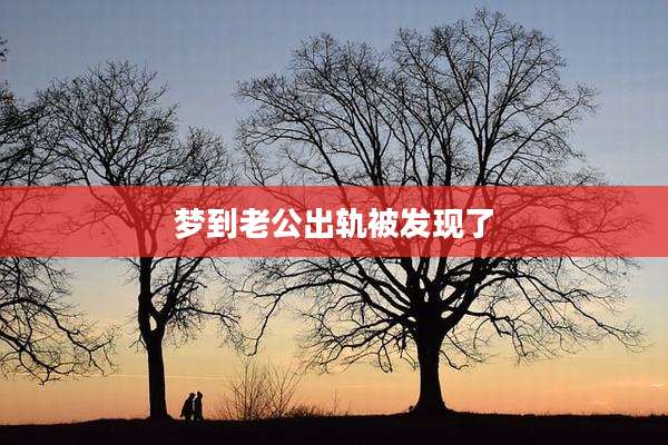 梦到老公出轨被发现了