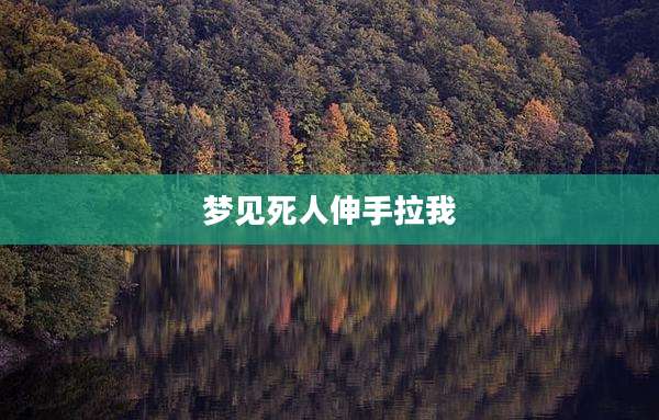 梦见死人伸手拉我
