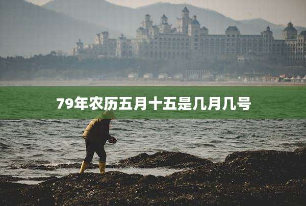 79年农历五月十五是几月几号
