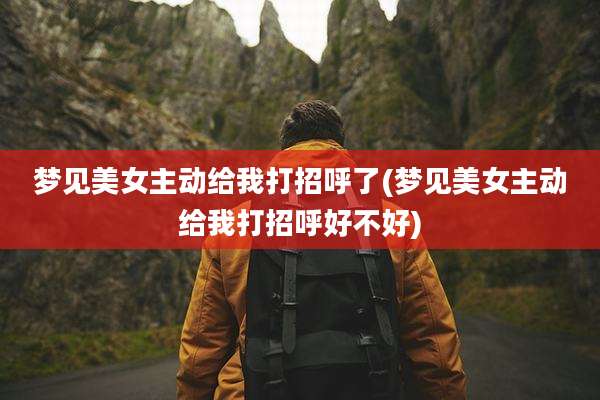 梦见美女主动给我打招呼了(梦见美女主动给我打招呼好不好)