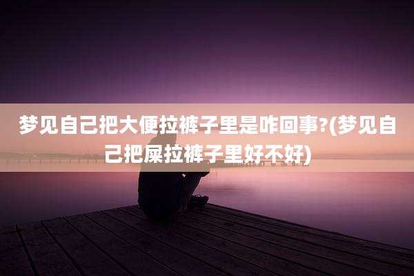 梦见自己把大便拉裤子里是咋回事?(梦见自己把屎拉裤子里好不好)