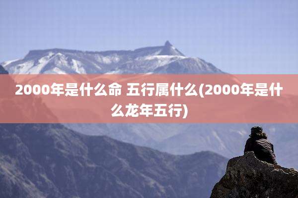 2000年是什么命 五行属什么(2000年是什么龙年五行)