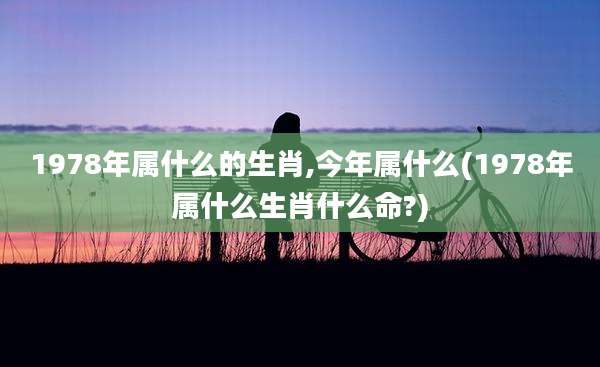1978年属什么的生肖,今年属什么(1978年属什么生肖什么命?)
