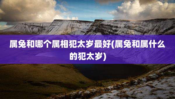 属兔和哪个属相犯太岁最好(属兔和属什么的犯太岁)