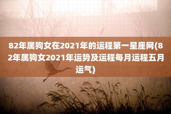 82年属狗女在2021年的运程第一星座网(82年属狗女2021年运势及运程每月运程五月运气)