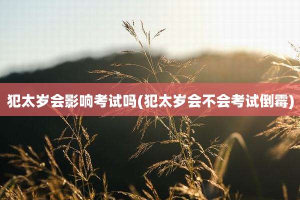 犯太岁会影响考试吗(犯太岁会不会考试倒霉)
