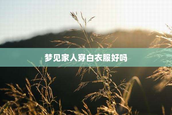 梦见家人穿白衣服好吗