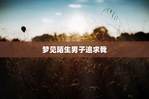 梦见陌生男子追求我