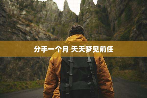 分手一个月 天天梦见前任