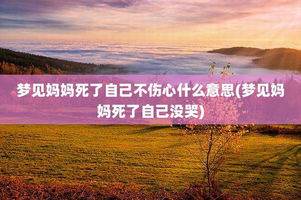 梦见妈妈死了自己不伤心什么意思(梦见妈妈死了自己没哭)