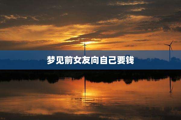 梦见前女友向自己要钱