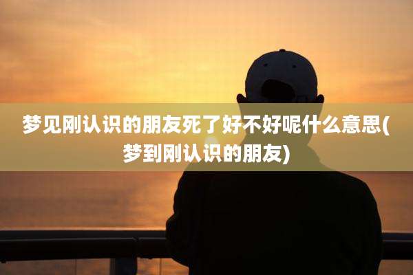 梦见刚认识的朋友死了好不好呢什么意思(梦到刚认识的朋友)