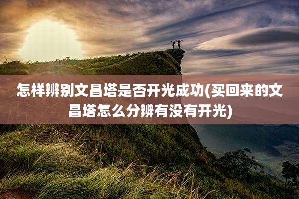 怎样辨别文昌塔是否开光成功(买回来的文昌塔怎么分辨有没有开光)