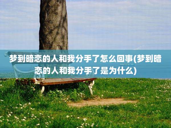 梦到暗恋的人和我分手了怎么回事(梦到暗恋的人和我分手了是为什么)