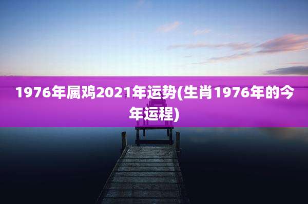 1976年属鸡2021年运势(生肖1976年的今年运程)