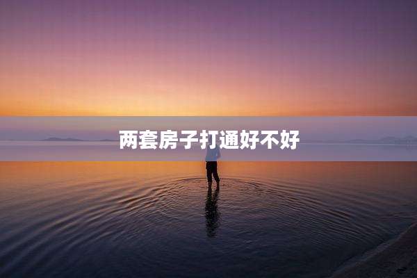 两套房子打通好不好