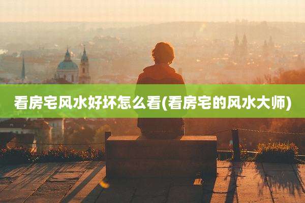 看房宅风水好坏怎么看(看房宅的风水大师)