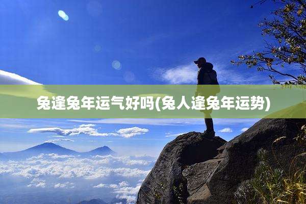 兔逢兔年运气好吗(兔人逢兔年运势)