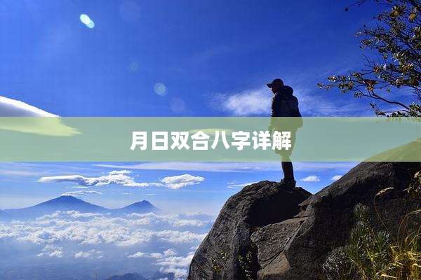 月日双合八字详解