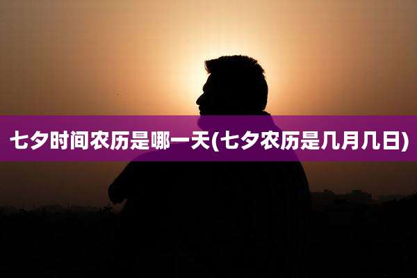 七夕时间农历是哪一天(七夕农历是几月几日)