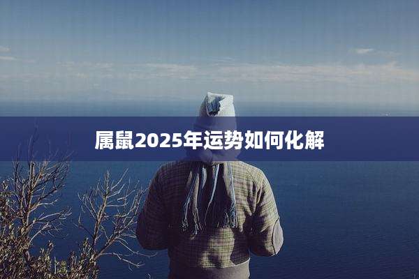 属鼠2025年运势如何化解