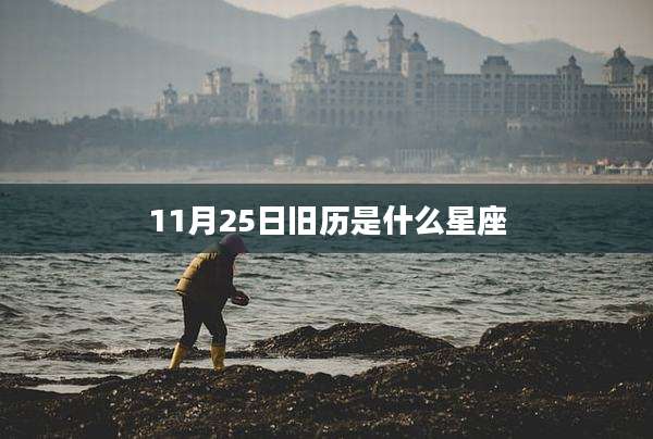 11月25日旧历是什么星座