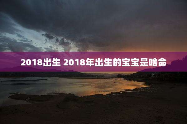 2018出生 2018年出生的宝宝是啥命