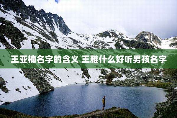王亚楠名字的含义 王雅什么好听男孩名字
