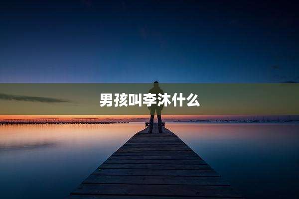 男孩叫李沐什么