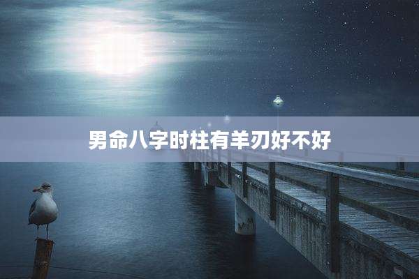 男命八字时柱有羊刃好不好