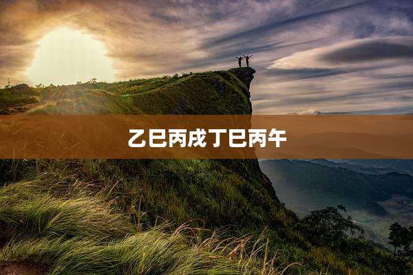 乙巳丙戌丁巳丙午